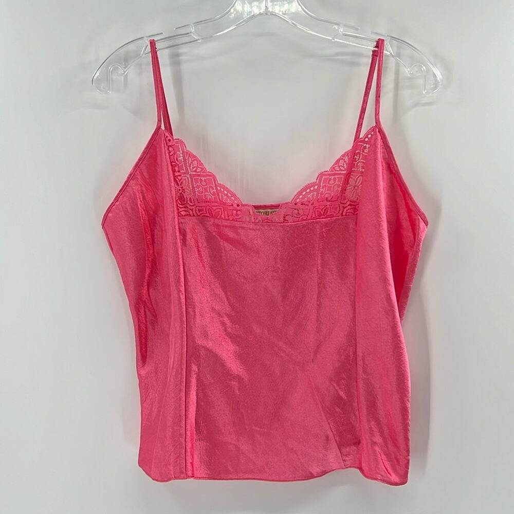 Victoria's Secret Gold Label Lace detail cami - Pink - Large
